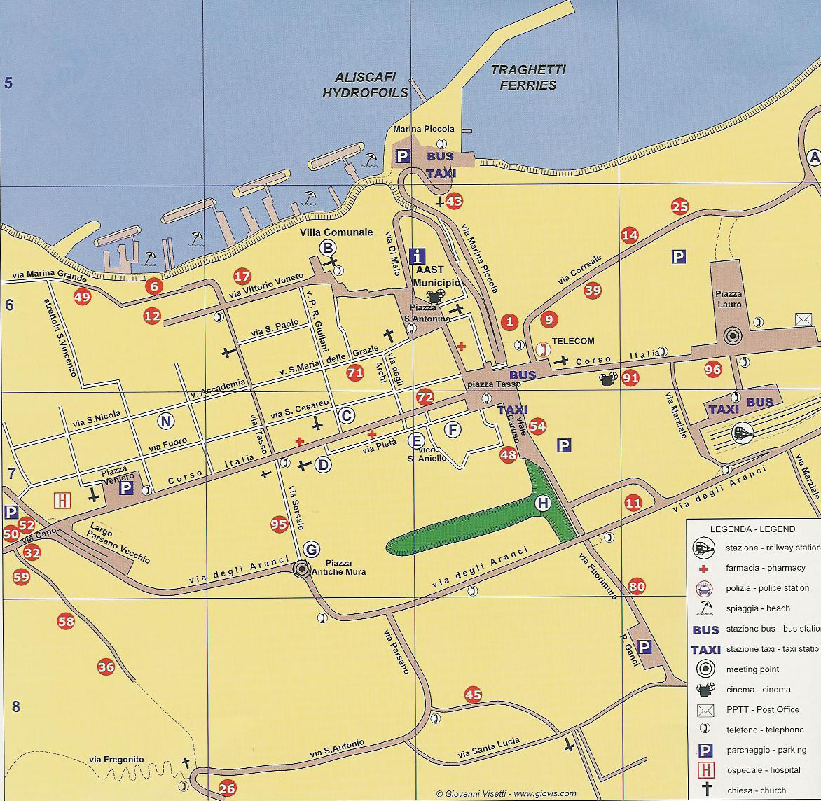 map of sorrento best maps