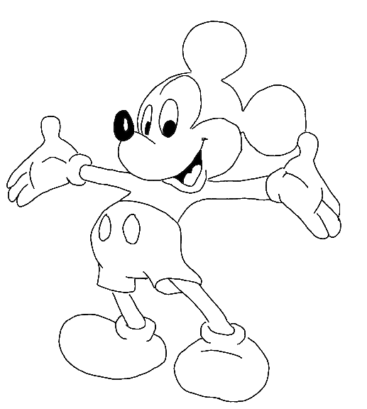 coloring page mickey 