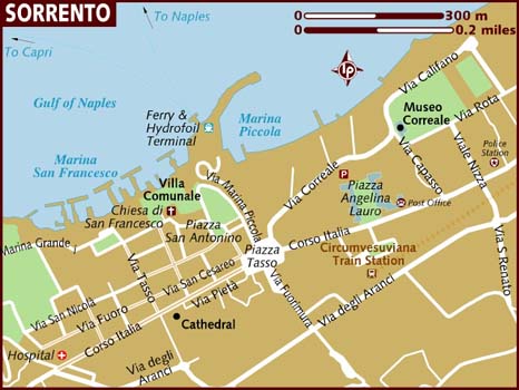 map of sorrento