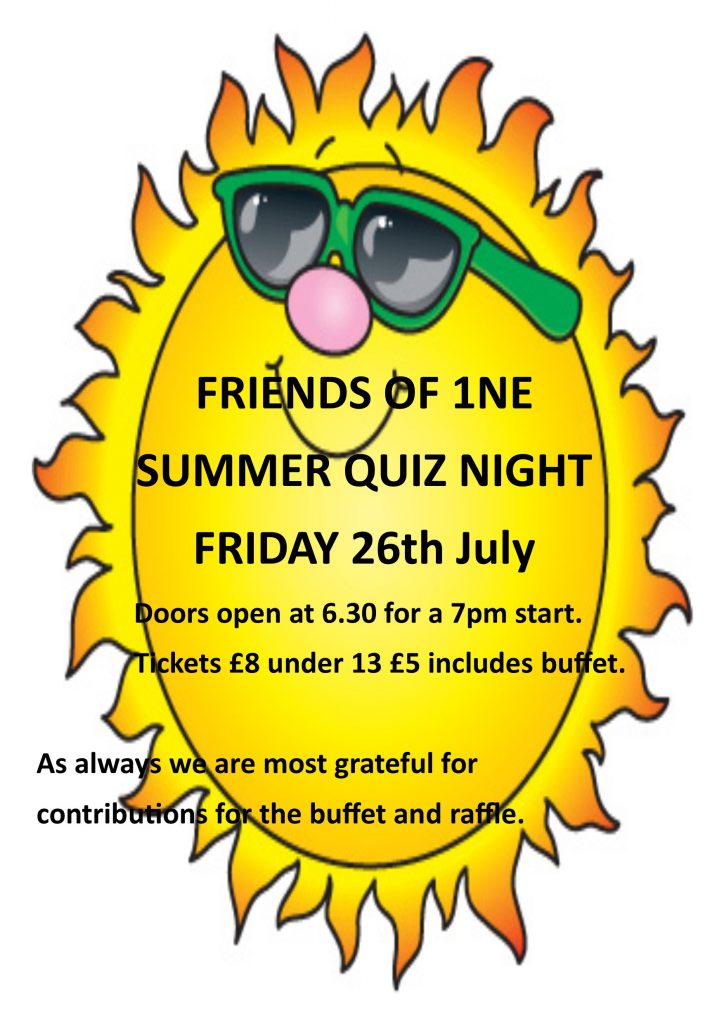 flyer for Summer quiz